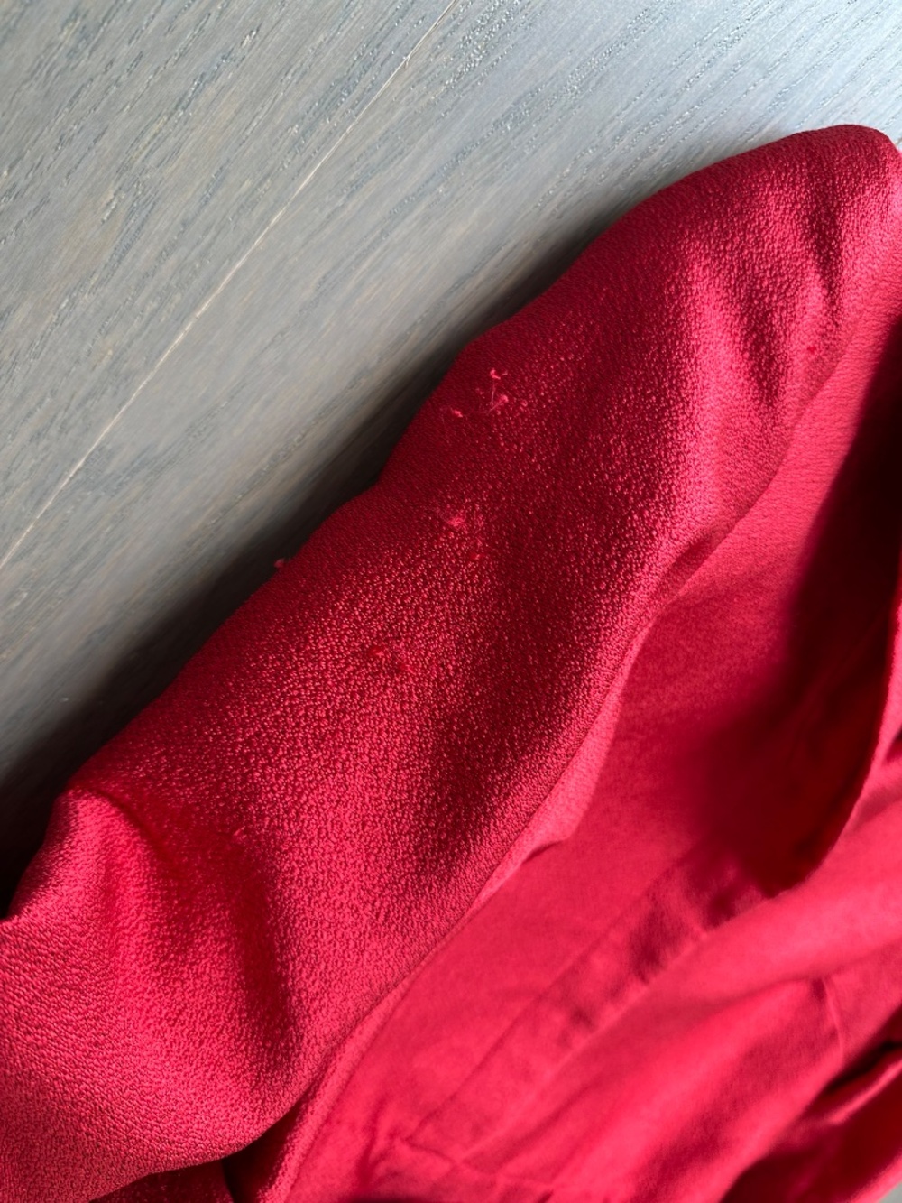 Badgley Mischka Red Long Sleeve Jacquard Collared Shirt Dress Gown - Size 10 - Picture 4 of 10